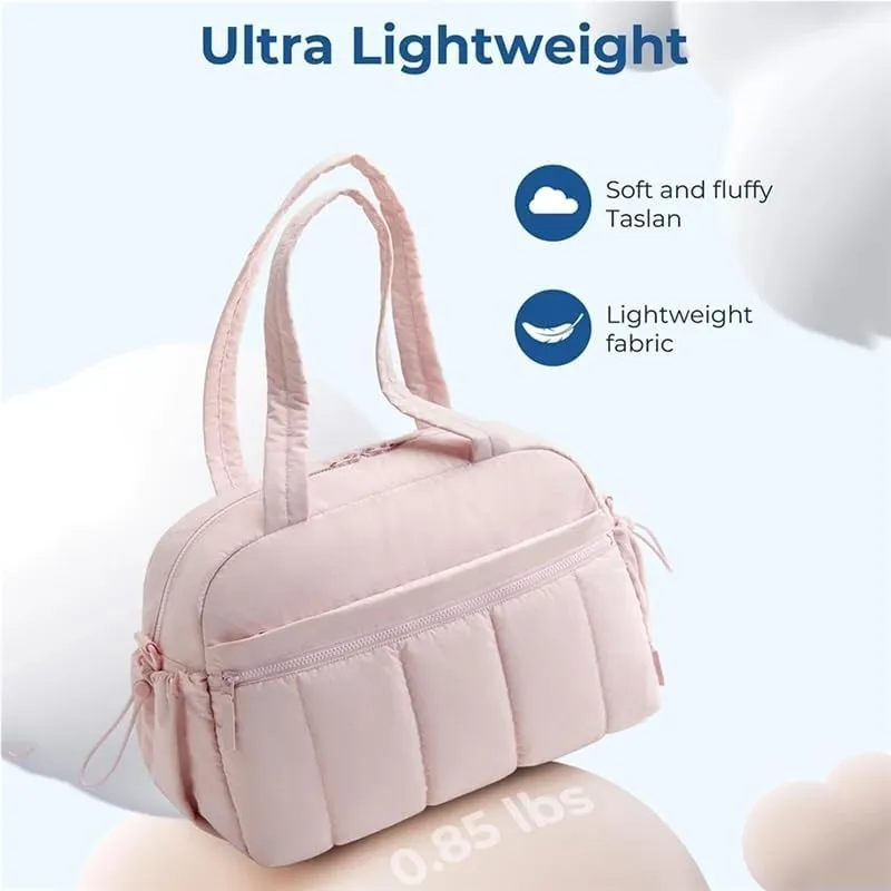 Luggage Bag Dry Wet Separation Travel Duffel Bag Gym Bag for Women with Weekender Bags Waterproof Hand Airport Cabin Bag(Khaki)