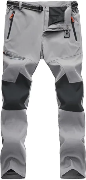 MAGCOMSEN Men's Hiking Pants Quick-Dry Water Resistant Lightweight Work Outdoor Pants with Zipper Pockets