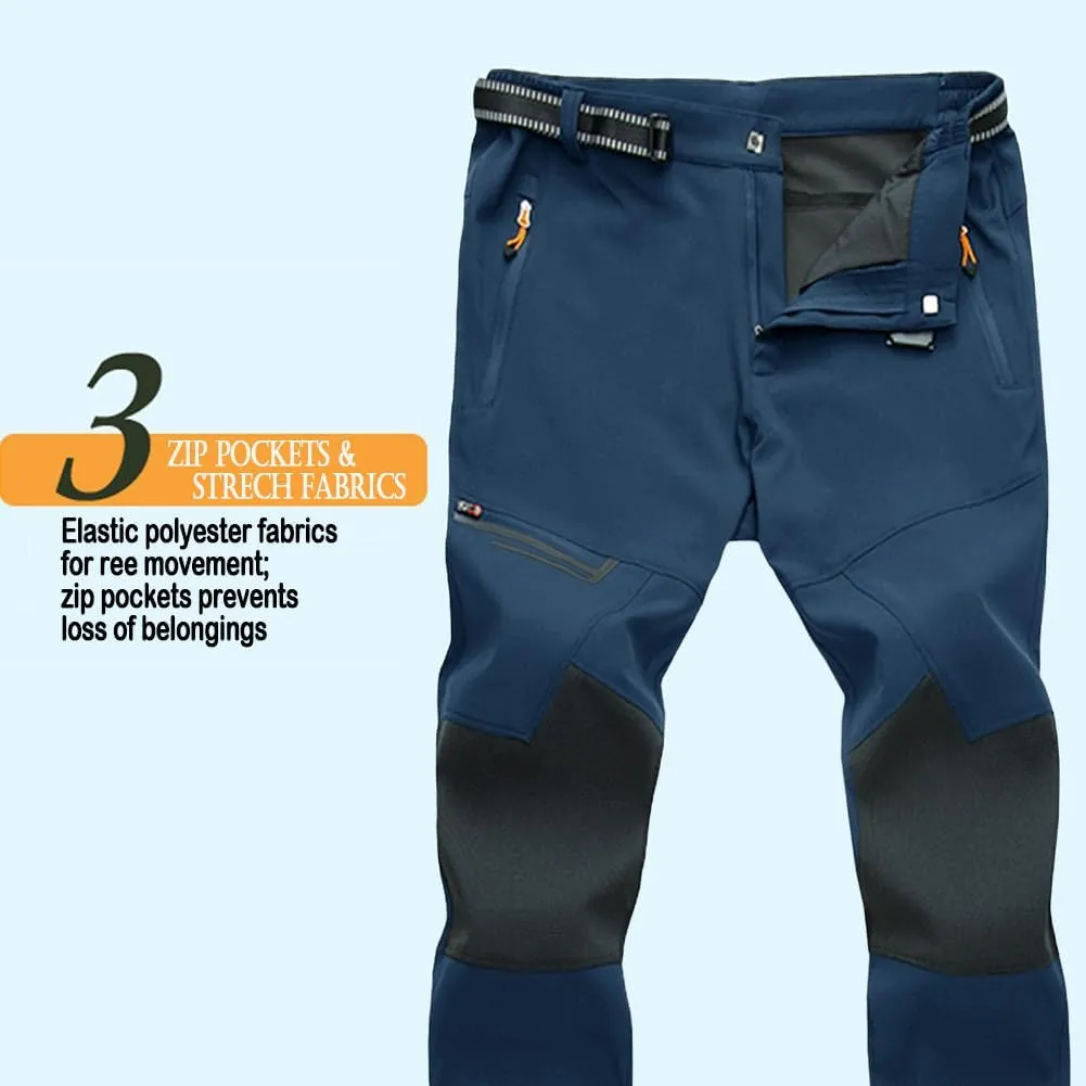 MAGCOMSEN Men's Hiking Pants Quick-Dry Water Resistant Lightweight Work Outdoor Pants with Zipper Pockets