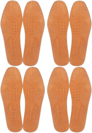 Magic Absorbent Ultra Thin Pigskin Leather Insoles for Stinky Feet-Foot and Shoe Odor Inserts for Women and Men's Shoes-Cinnamon Inserts and Flats for Sweaty Feet and Hyperhidrosis (4)