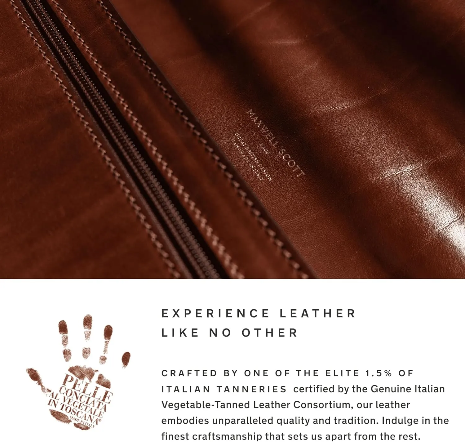 Maxwell Scott - Mens Italian Large Leather Duffle Bag for Luxury Travel - Handmade in Italy - The FleroL Dark Brown