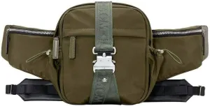 MCM Men's London Green Nylon Jemison Crossbody 2 in 1 Bag