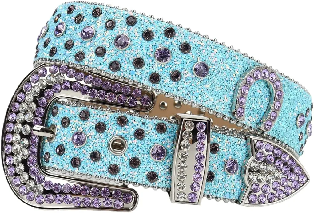 Men Women'S Black Leather Belt Buckle China Diamond Designer Belt R13 46inch (Waist 36-38)