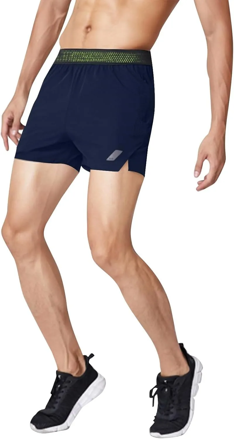 Men's Athletic Shorts Loose-Fit Lightweight Quick Dry Running Workout Gym Casual Shorts with Pockets