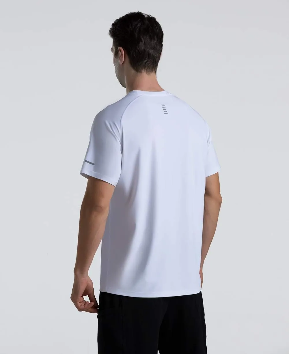 Men's Cooling Ice Silk Running Shirts Quick Dry Short Sleeve Athletic Gym T-Shirts UPF 50  Outdoor Workout Tshirts