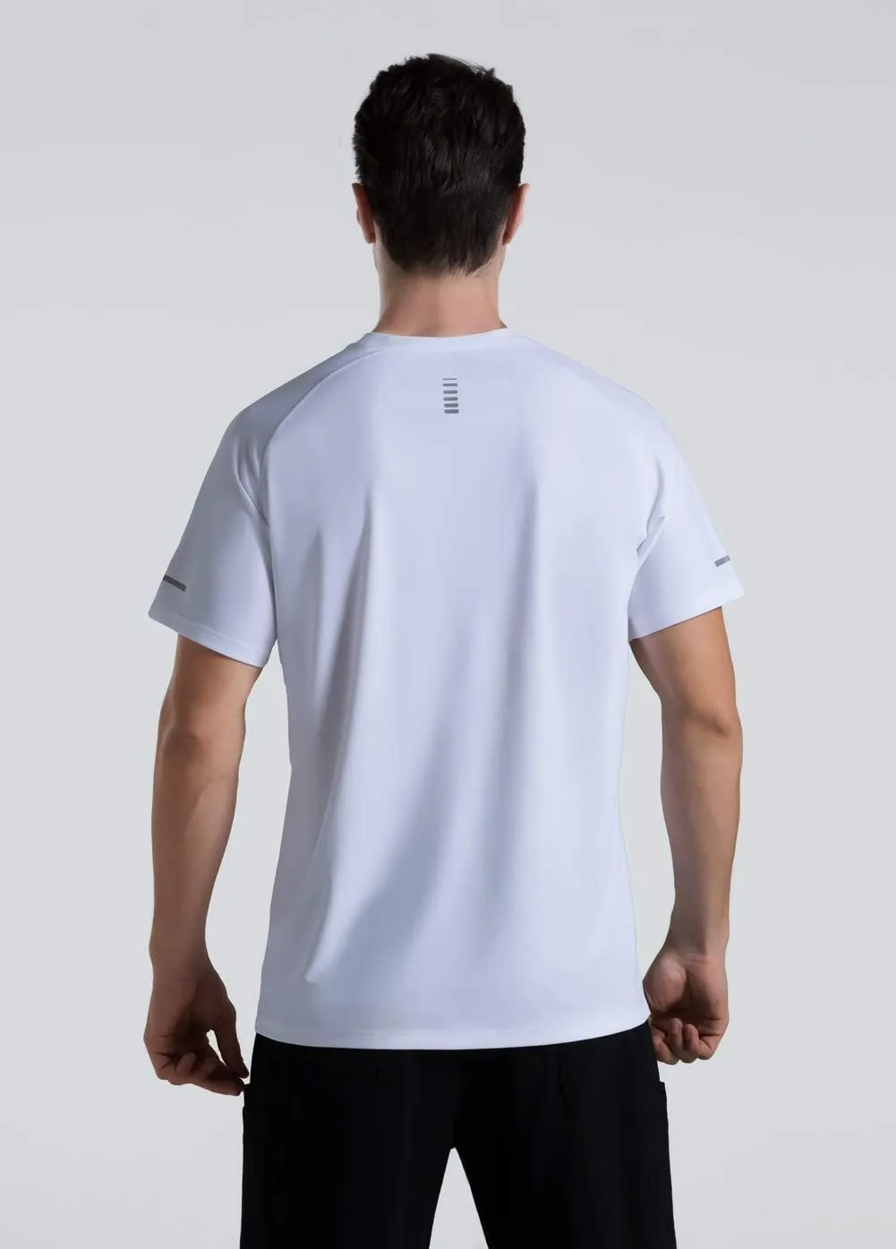 Men's Cooling Ice Silk Running Shirts Quick Dry Short Sleeve Athletic Gym T-Shirts UPF 50  Outdoor Workout Tshirts