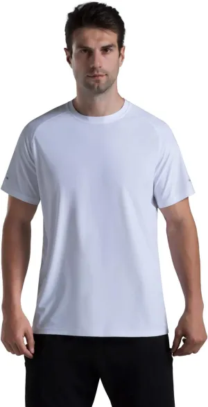 Men's Cooling Ice Silk Running Shirts Quick Dry Short Sleeve Athletic Gym T-Shirts UPF 50  Outdoor Workout Tshirts