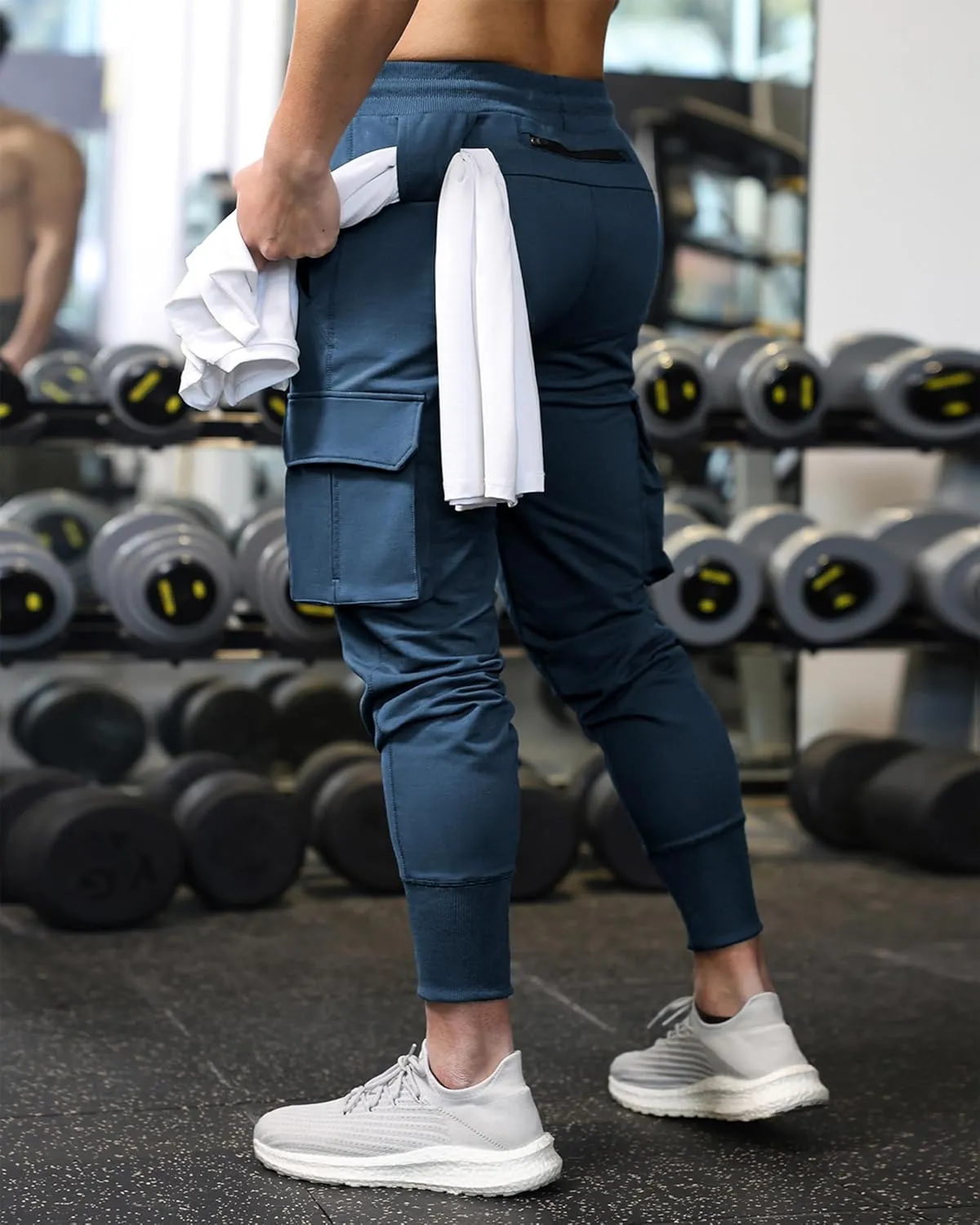 Men's Sweatpants All Condition Cargo Jogger Quick Dry Breathable Stretchy Waterproof Running Workout