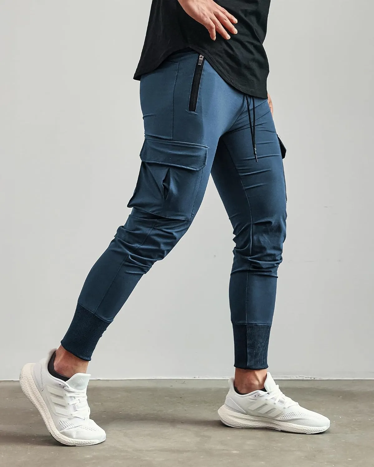 Men's Sweatpants All Condition Cargo Jogger Quick Dry Breathable Stretchy Waterproof Running Workout