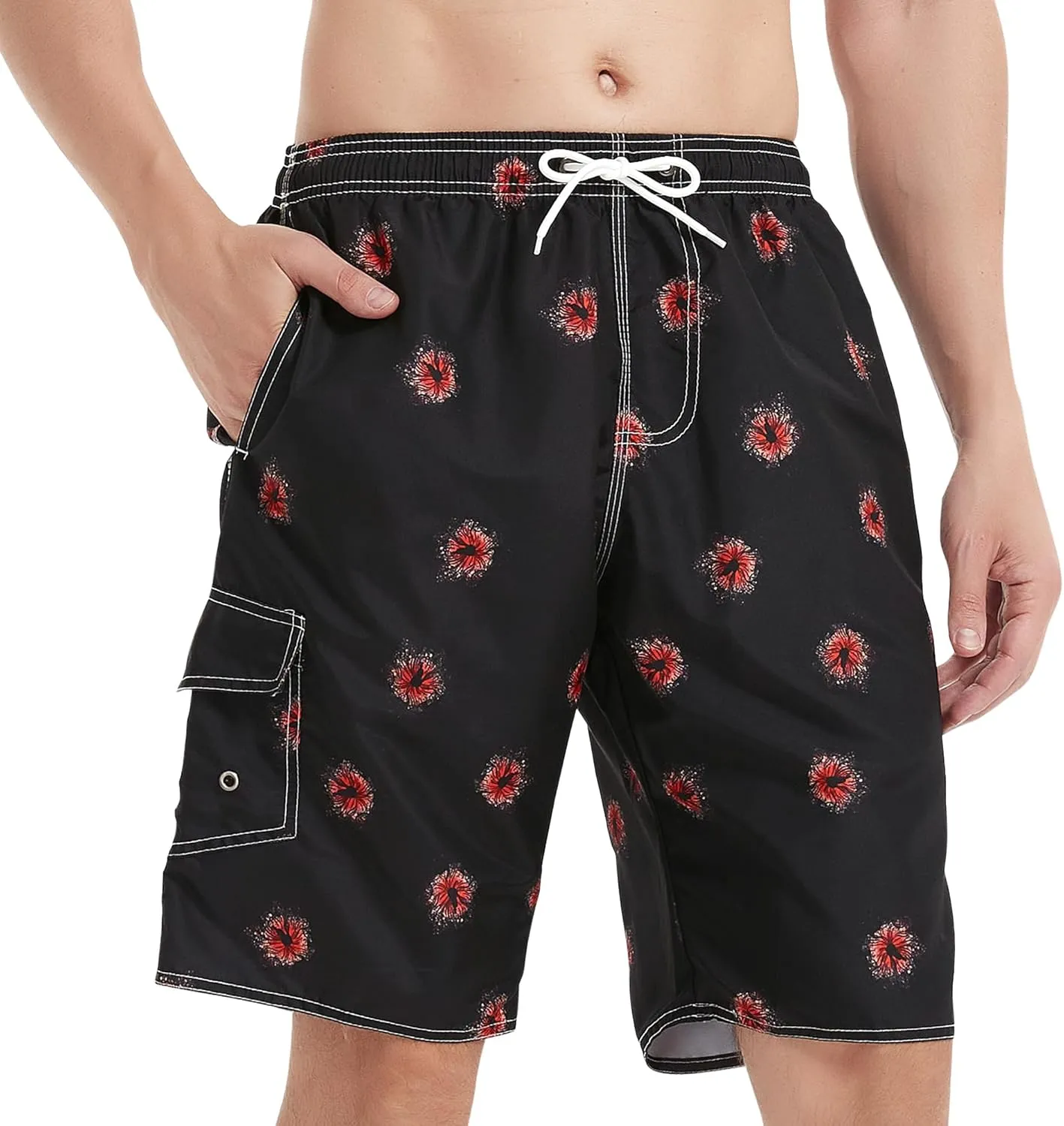 Mens Swimming Trunks Swim Trunks Quick Dry Swim Shorts with Mesh Lining Funny Swimwear Bathing Suits