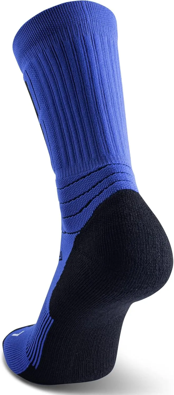 Merino Wool Hiking Walking Crew Socks 3 Pack, Cushion, Quick Dry
