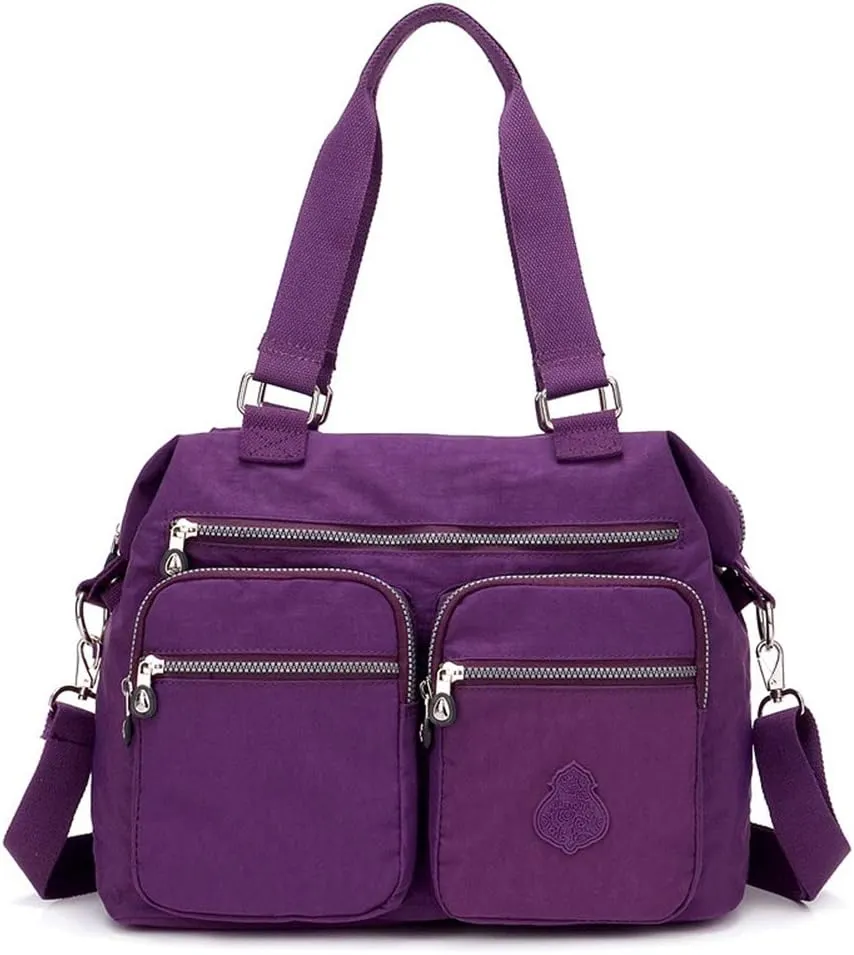 MINTEGRA Handbag for Women Multi Pocket Tote Shoulder Bag Waterproof Crossbody Lunch Bag