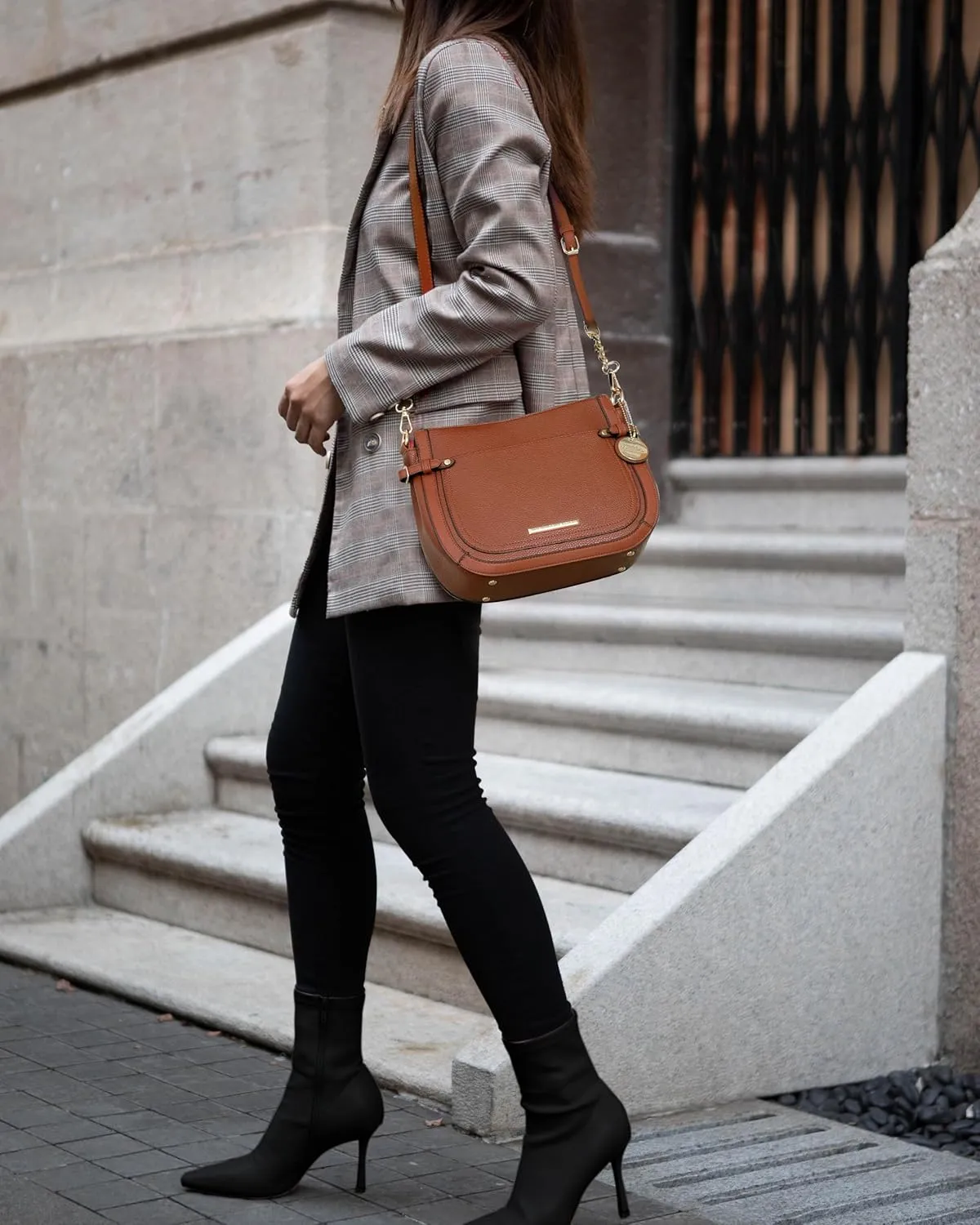 MKF Collection Shoulder Bag for Women, Vegan Leather Crossbody Bag Handbag Messenger Purse by Mia K