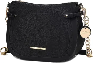 MKF Collection Shoulder Bag for Women, Vegan Leather Crossbody Bag Handbag Messenger Purse by Mia K