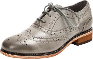 Mona flying Womens Handcrafted Comfy Wingtip Oxfords Brogue Ladies Lace up Leather Shoes