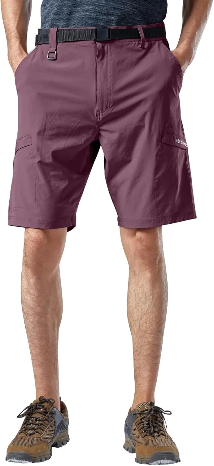 Mr.Stream Men's Hiking Relaxed Fit Golf Lounge Quick Drying Fishing Nylon Casual Shorts
