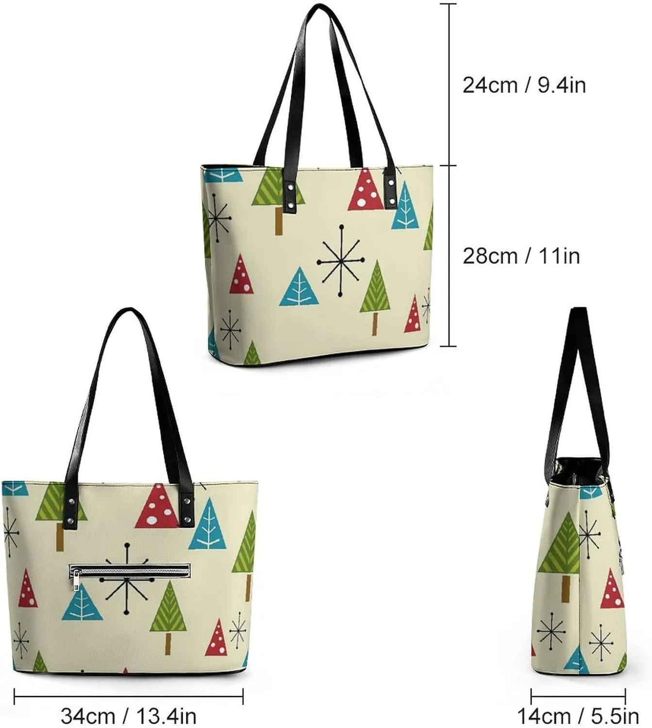 Mud Print Style A Leather Handbag with Large Capacity And Portability