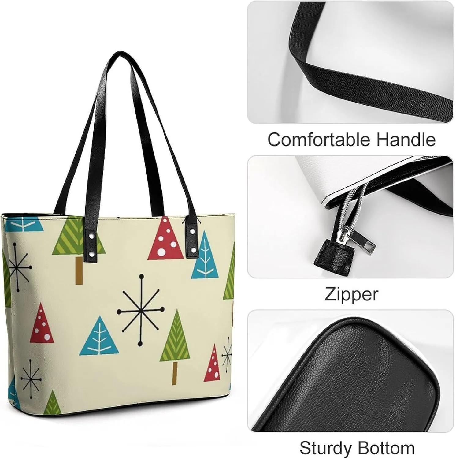 Mud Print Style A Leather Handbag with Large Capacity And Portability