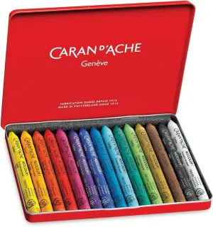 Neocolor I Water-Resistant Wax Pastels, 15 Colors