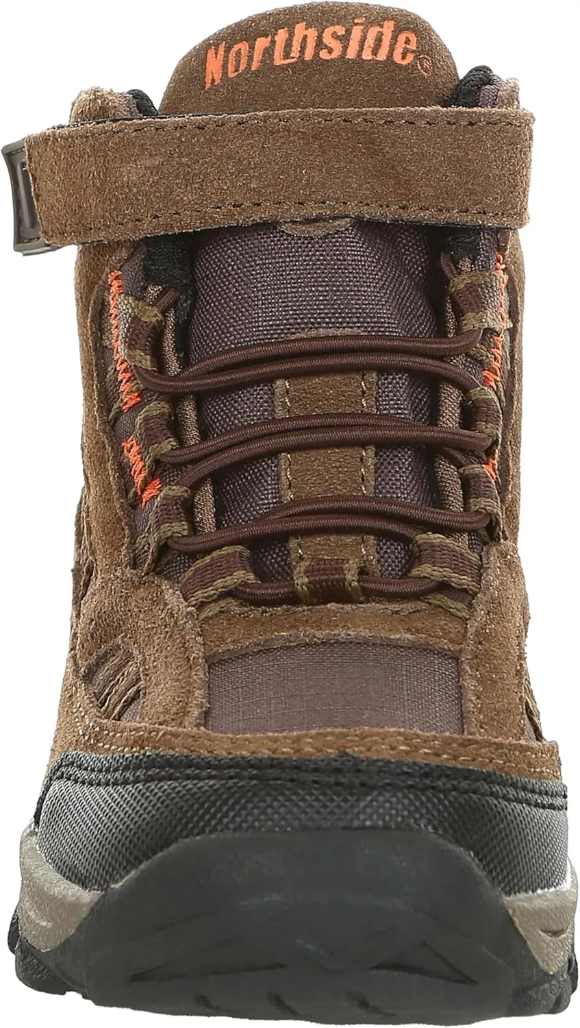 Northside Unisex-Child Rampart Mid Hiking Boots - Lightweight Performance | Suede/Ripstop Nylon Moisture-Wicking Quick Lace-Up Durable TPR Outsole | Kids Hiking Adventure Essential