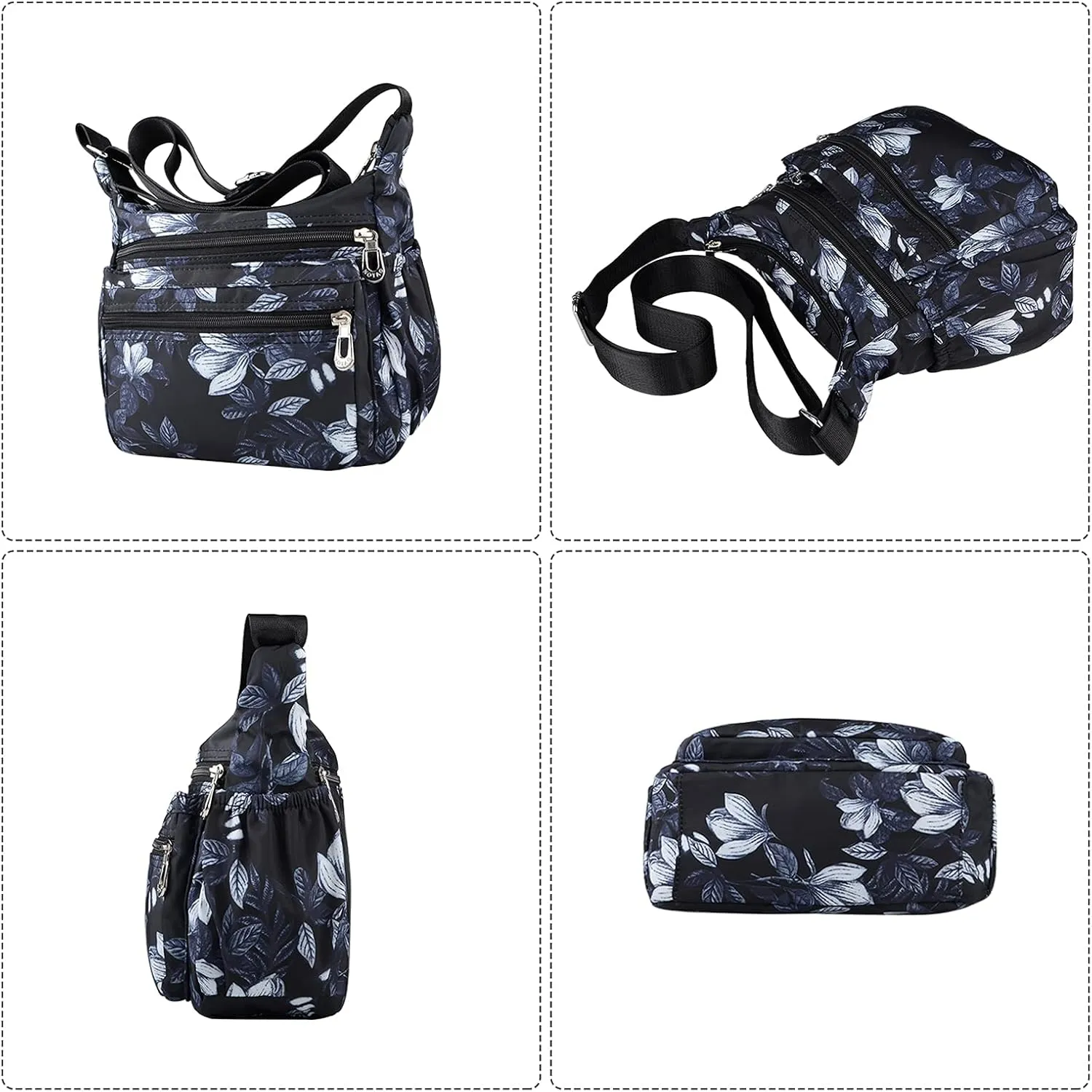 NOTAG Shoulder Bags for Women Nylon Crossbody Bags Waterproof Lightweight Messenger Purses and Handbags