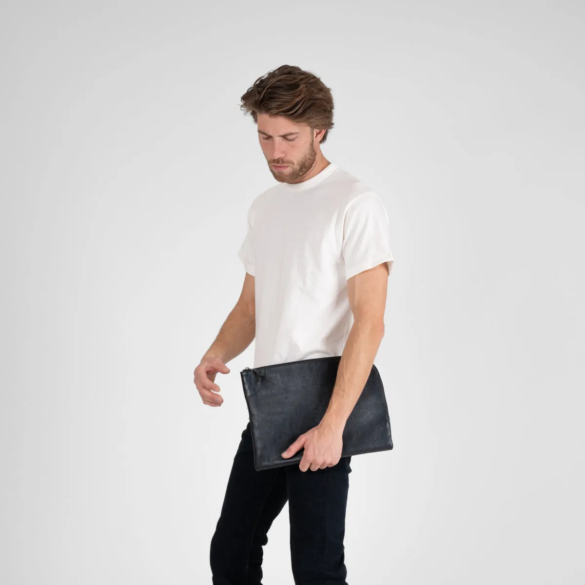 OGL Large Banker Pouch - Tumbled Black