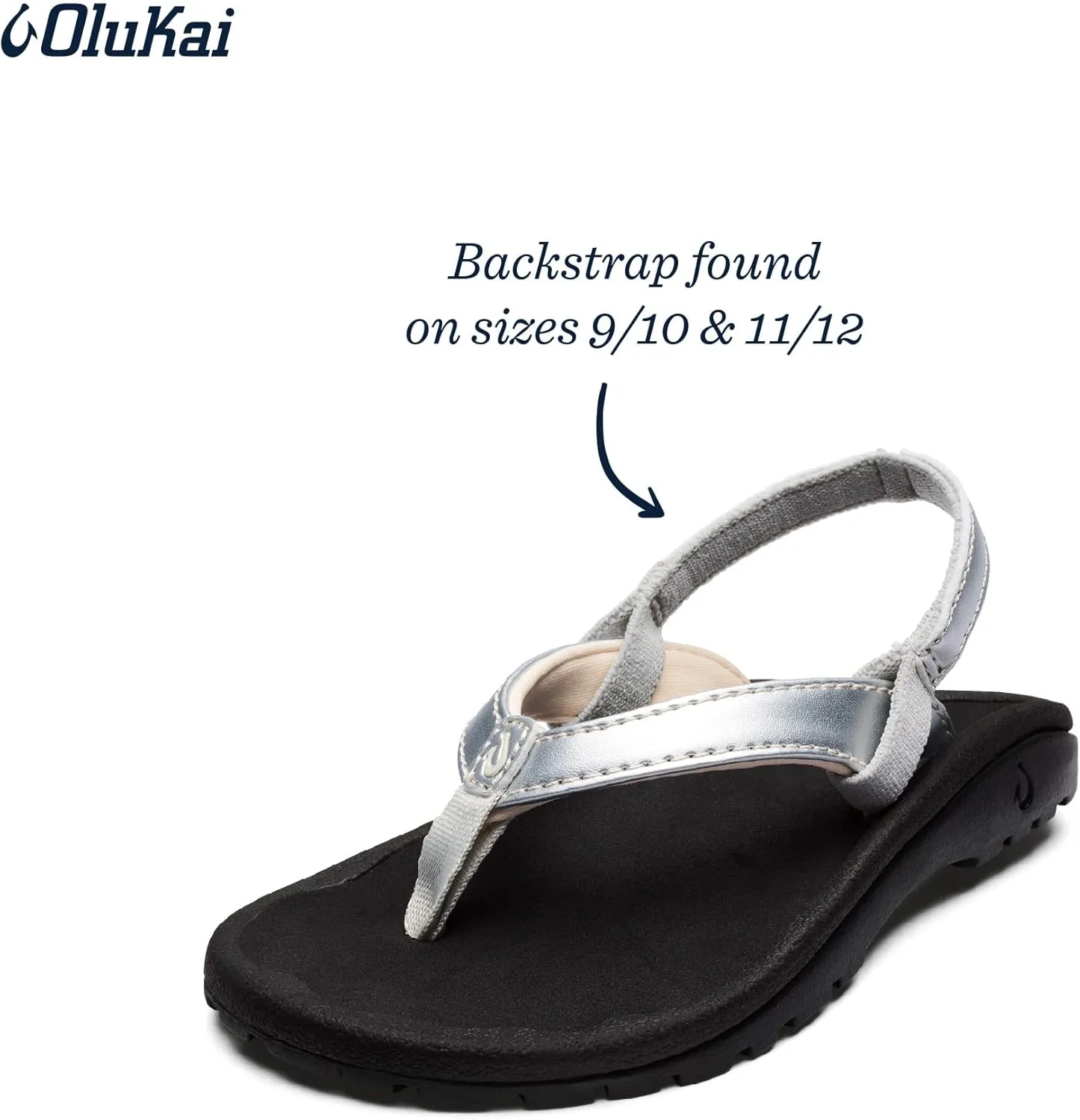 OLUKAI Kulapa Kai Girl's Beach Sandals, Quick-Dry Flip-Flop, Water Resistant, Extra Comfortable & Wet Grip Soles