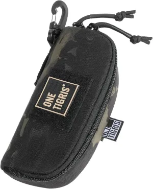 OneTigris Eyeglasses Hard Case Tactical Molle Zipper Sunglasses Carrying Case 1000D Nylon with Clip