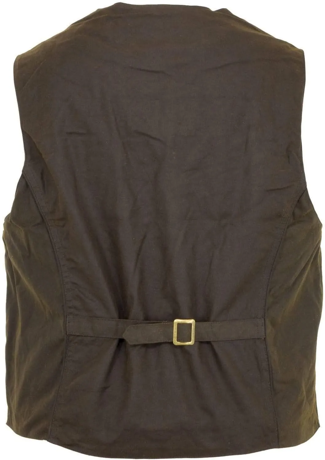 Outback Trading Men's 2155 Cliffdweller Waterproof Breathable Fleece Lined Cotton Oilskin Western Vest