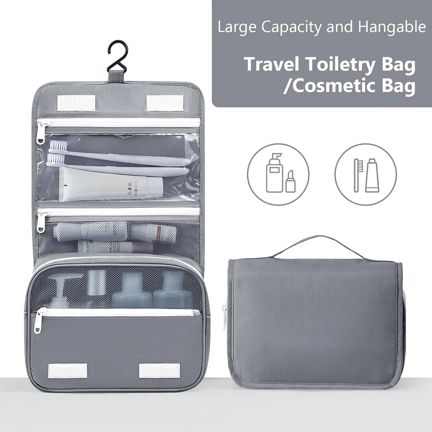 Packing Cubes for Travel 9 Set, Luggage Organizer Bags Travel Bags Organizer for Luggage, Travel Packing Organizers for Clothes Shoes Toiletries Data Cable.(Grey)