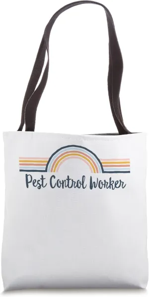 Pest Control Worker boho Rainbow, Pest Control Worker Tote Bag