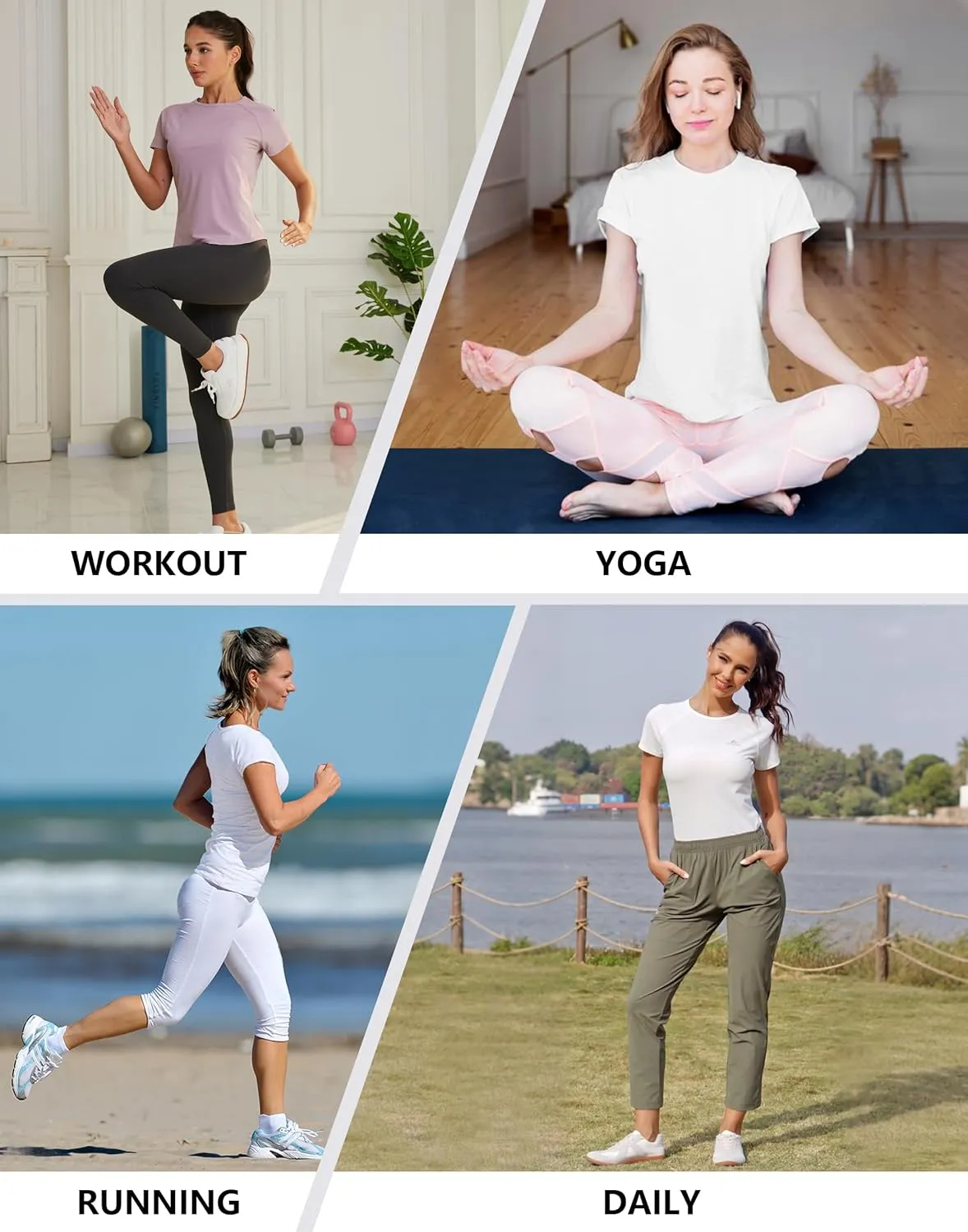 Pioneer Camp Women's Workout Tops Short Sleeve Athletic Shirts Moisture Wicking Quick Dry Mesh Back Yoga Tees for Running Gym
