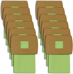 PKBB12DW Type BB Compact Canister Vacuum Bags Replacement for Oreck XL Buster B Canister Handheld Vacuum Cleaner BB180 BB280 BB850 BB870 BB900 BB1000 MV160 CC1600, 12 Pack