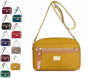 Popularate Nylon Crossbody Bag, Popularate Waterproof Nylon Crossbody Bag with Zipper and Multi Pockets for Women