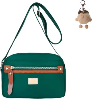 Popularate Nylon Crossbody Bag, Women's Nylon Crossbody Bag Popularate, Waterproof Lightweight Multi-layer Messenger