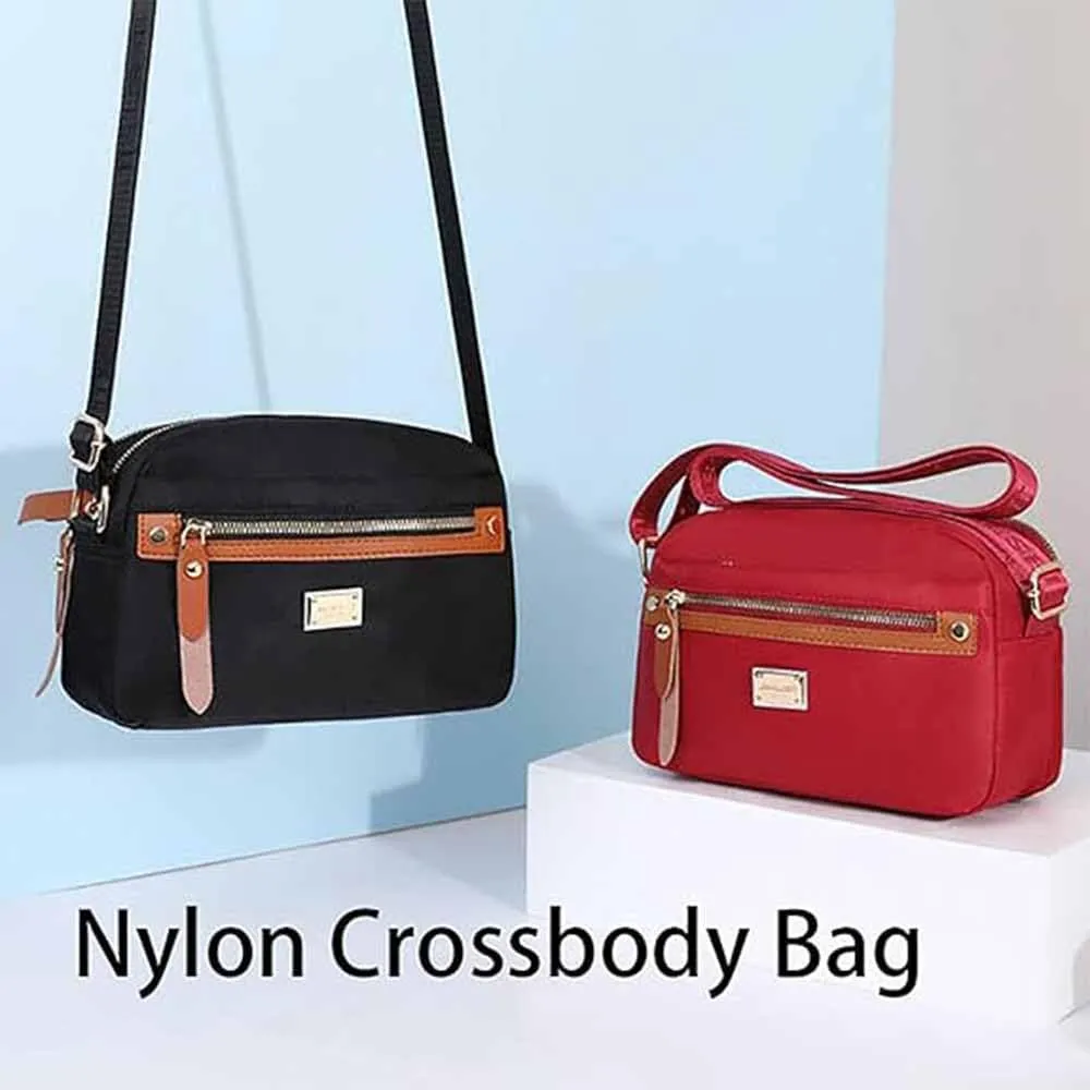 Popularate Nylon Crossbody Bag,Waterproof Casual Shoulder Bags Purses with Multi Pockets for Women