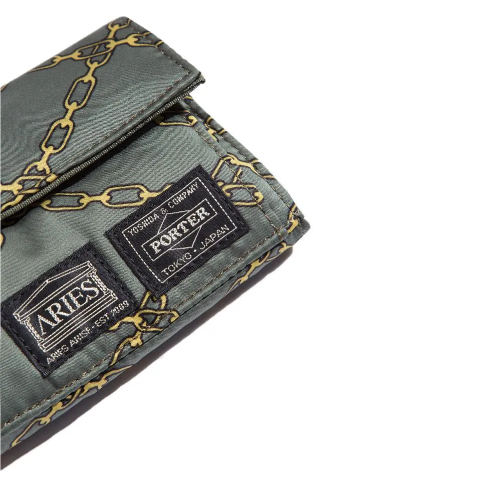 porter by yoshida x aries wallet (olive)