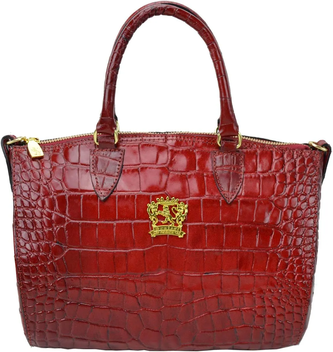 Pratesi Leather Bag for Men Pontassieve K332/28 - Cherry Made in Italy