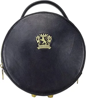 Pratesi Leather Bag for Women Troghi B188 Shoulder Bag in cow leather - Bruce Black Made in Italy