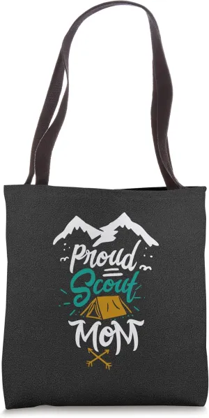 Proud Scout Mom Scout Leader Scout Spirit Outdoor Adventure Tote Bag