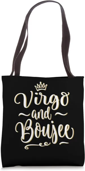 Queen Virgo and Boujee Crown Elegant Sophistication Tote Bag