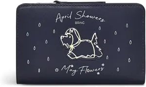RADLEY London April Showers Women's Medium Lesther Bifold Wallet, Ink