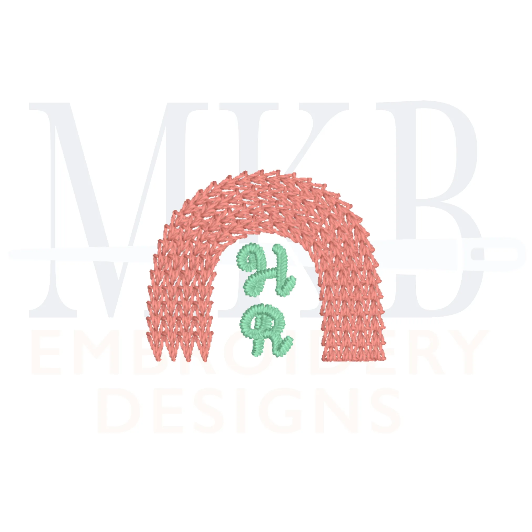 Rainbow Embroidery Design Mini Micro, Machine Embroidery Design File