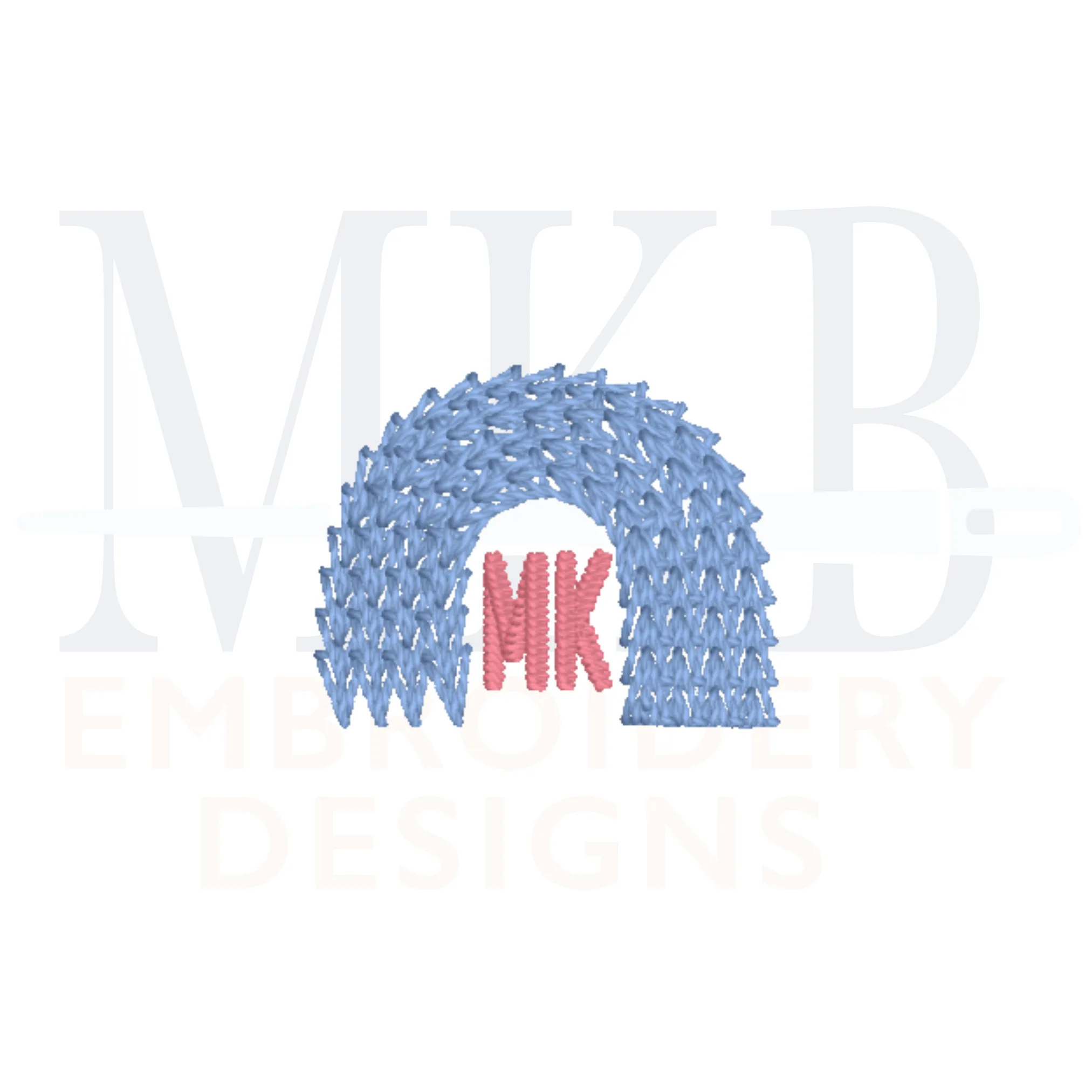 Rainbow Embroidery Design Mini Micro, Machine Embroidery Design File