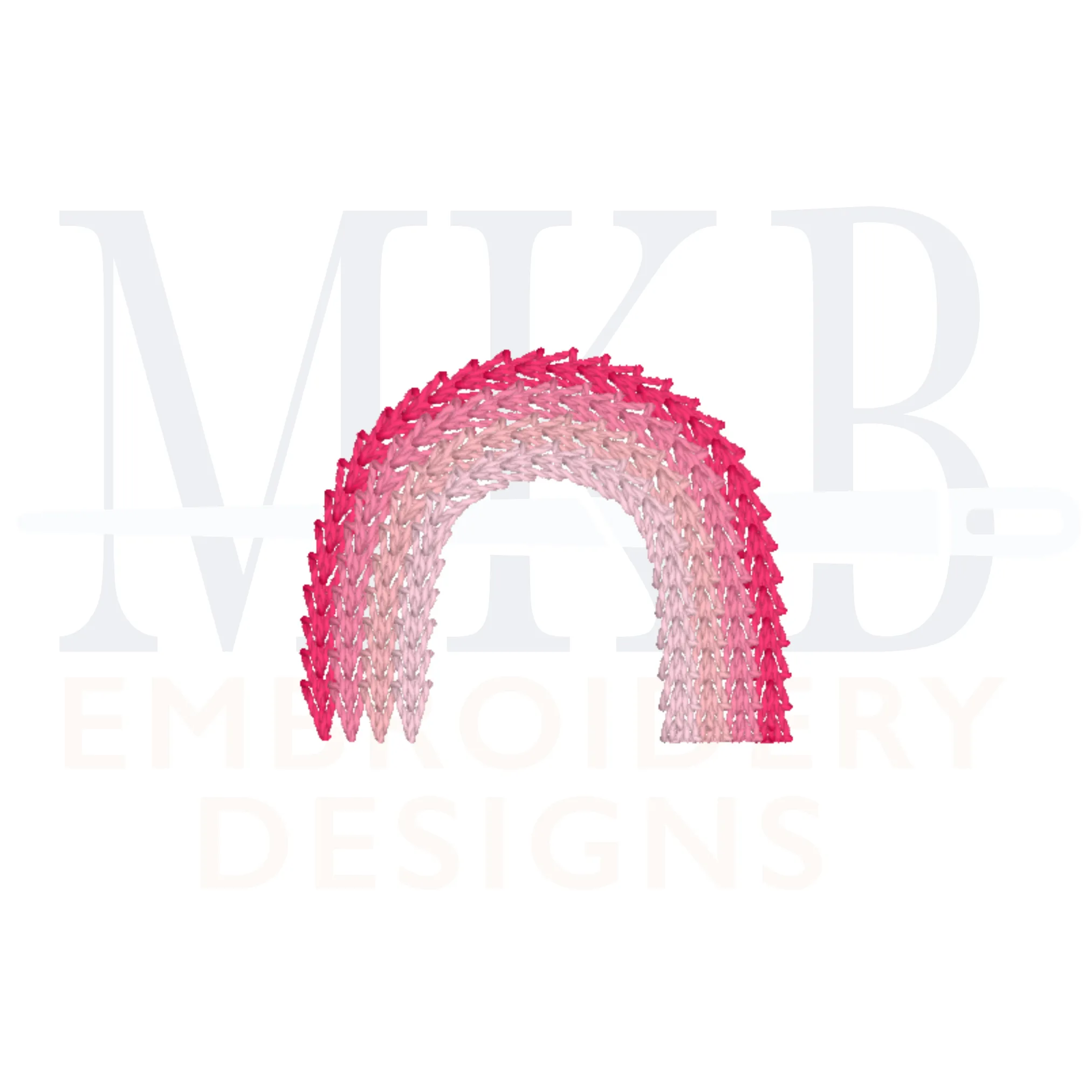 Rainbow Embroidery Design Mini Micro, Machine Embroidery Design File