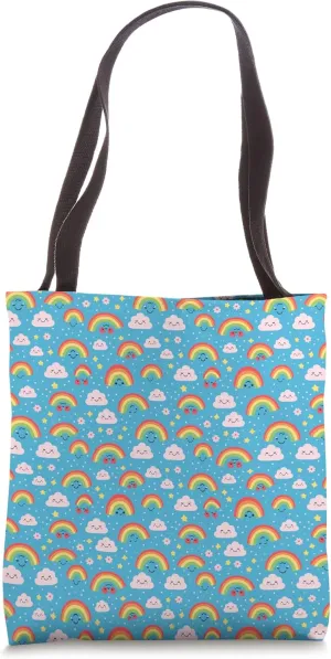 Rainbow Pattern Tote Bag