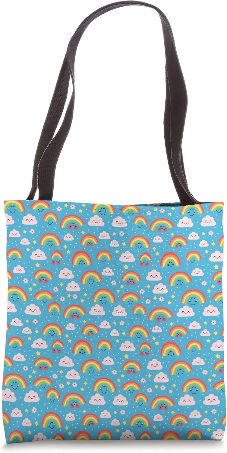 Rainbow Pattern Tote Bag