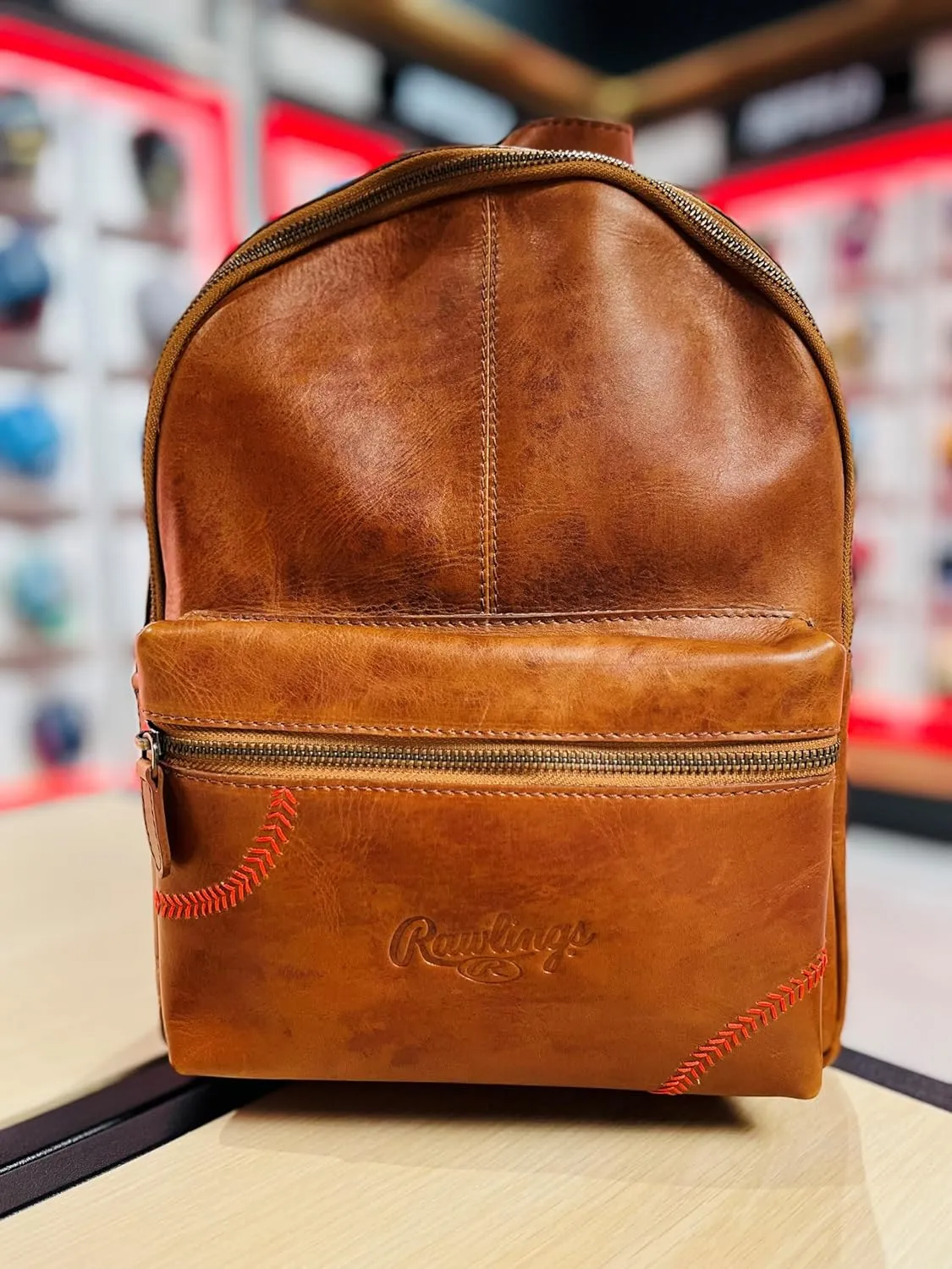 Rawlings Baseball Stitch, Tan | 12" x 10" x 6"