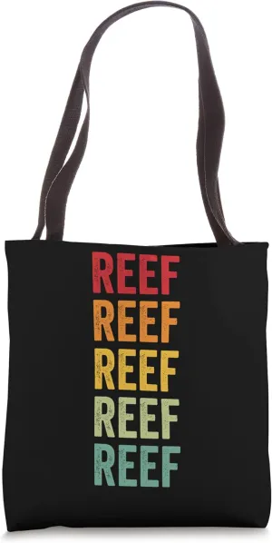 Reef Crypto Rainbow Text Design Tote Bag