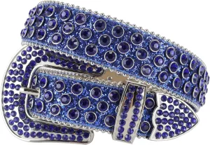 Rhinestone Belt - Shining Diamond Studded Belt for Men & Women - Cowgirl Cowboy Punk Y2K Style